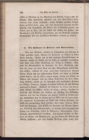 5. Die Hellenen in Sicilien und Unteritalien.