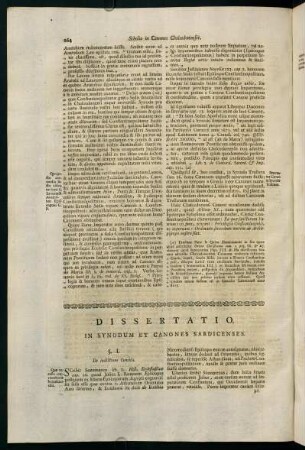 264-271, Dissertatio in Synodum et Canones Sardicenses.