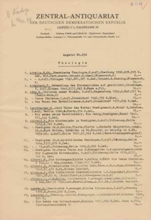 Nr. 658: Theologie