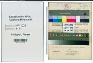 Entnazifizierung Aenne Philippen , geb. 19.09.1917 (Kontoristin)