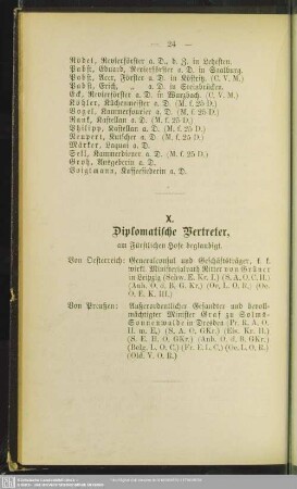 Diplomatische Vertreter