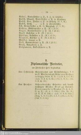 Diplomatische Vertreter