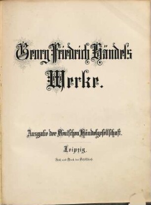 Georg Friedrich Händel's Werke. 92, Serse : opera