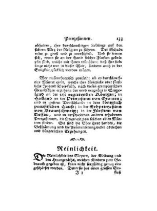 Reinlichkeit
