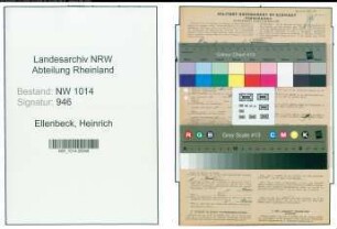 Entnazifizierung Heinrich Ellenbeck , geb. 26.05.1875 (Gastwirt)