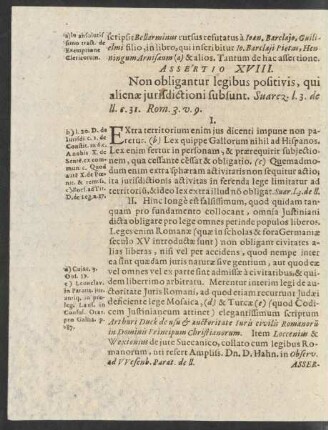 Assertio XVIII.