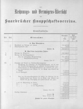 Rechnungs- und Vermögens-Übersicht