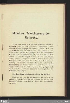 Das Beseitigen von Sonnenreflexen im Atelier