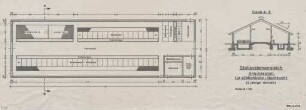 Stallsystemvergleich Anbindestall für 40 Milchkühe + Nachzucht (4 jähriger Umtrieb) (Stallsystemvergleich M = 1 : 100)