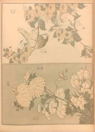 CA [Fleurs, insectes, oiseaux, par Hokusai]