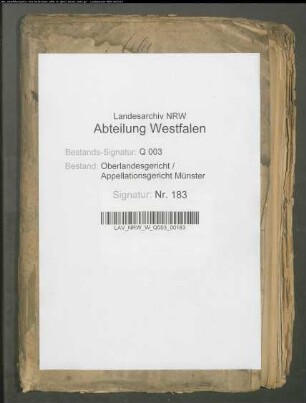 von Raesfeldscher-Ostendorfscher Gläubiger ./. von Raesfeldscher Konkursverwalter