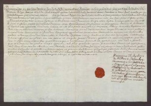 Procuratorium des Franz Christoph von Hutten zum Stolzenberg für den Sexpräbendar Castorph.