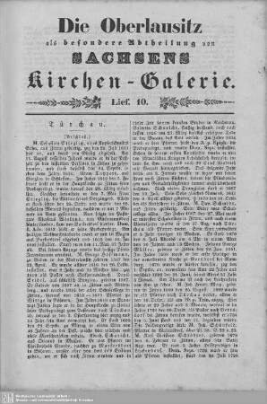 Türchau (Beschluß), Camenz : 10. Lieferung
