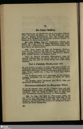IX. Ein dritter Aufstieg