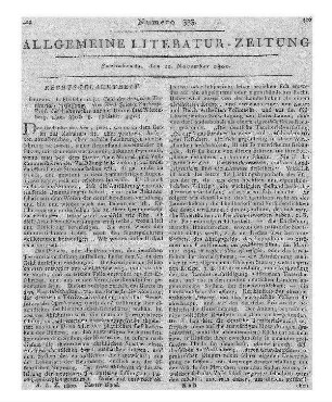 Untersuchungen über einzelne Gegenstände der alten Geschichte, Geographie und Chronologie. Hrsg v. G. G. Bredow. Altona: Hammerich 1800