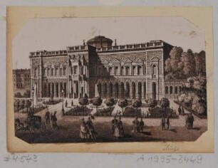 Ansicht der Gemäldegalerie Alte Meister (Semperbau) in Dresden von Nordwesten