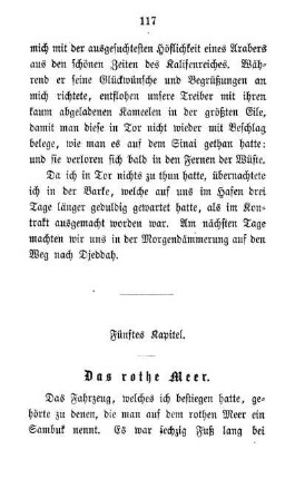 Fünftes Kapitel. Das rothe Meer