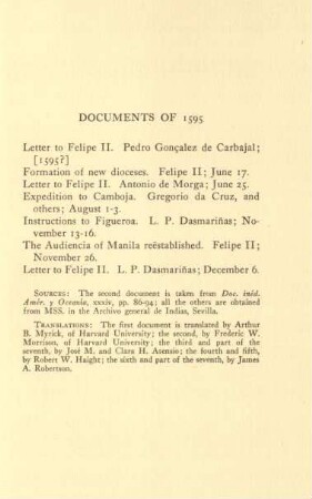 Documents of 1595