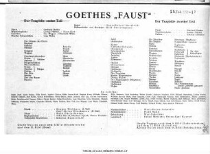 Goethes "Faust" Der Tragödie zweiter Teil