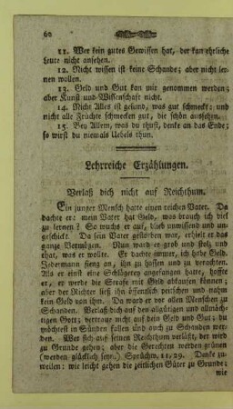 Lehrreiche Erzaehlungen