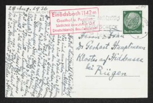 Brief von Hermann Georg Fiedler und Herma Fiedler an Gerhart Hauptmann und Margarete Hauptmann