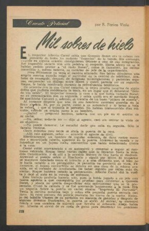 Mil sobres de hielo : Cuento policial