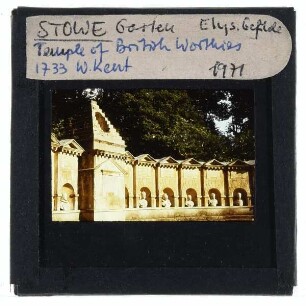 Stowe, Gartenanlage,Stowe, Temple of British Worthies