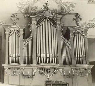 Tuttendorf b. Freiberg: Kirche. Orgel von Adam Gottfried Oehme, Silbermannschüler.