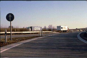 Ausfahrt aus Tangente (Heilbronn Richtung Weinsberg)
