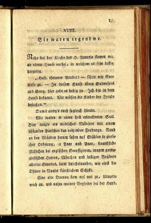 XVIII. Sie waren irgendwo.