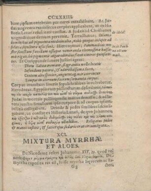 XCI. Mixtura Myrrhæ Et Aloes.