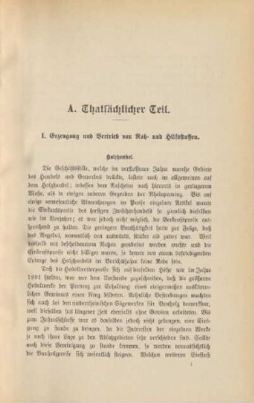 I. Erzeugung und Vertrieb von Roh- und Hilfsstoffen.