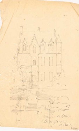 Maison de Lilliac, Lot-et-Garonne (?): Perspektivische Ansicht