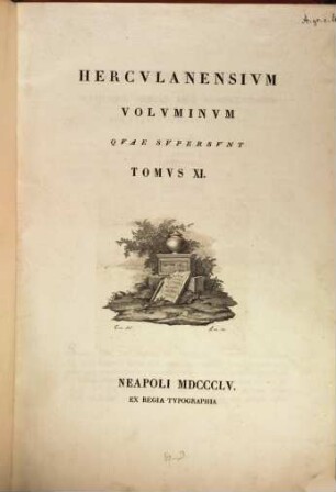 Herculanensium voluminum quae supersunt. 11. 1855