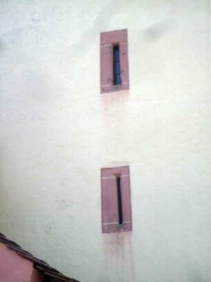 Turm von Osten - Mittelgeschoß mit Scharten