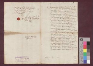Kaiser Karl IV. erneuert die Privilegien der Stadt Freiburg.