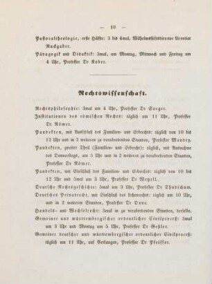 10-11, Rechtswissenschaft