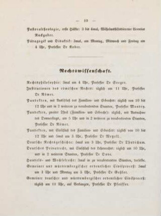 10-11, Rechtswissenschaft