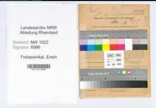 Entnazifizierung Erwin Freisewinkel , geb. 09.11.1900 (Staatsanwalt)