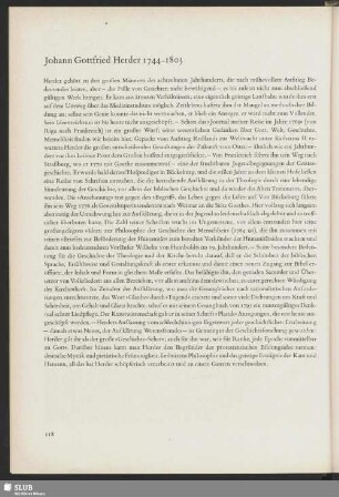 Johann Gottfried Herder 1744-1803