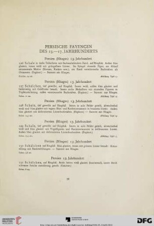 Persische Fayencen des 13.– 17. Jahrhunderts (Nr. 126-146)