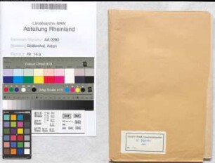 Lagerbücher des Grundbesitzes der Abtei und der verschiedenartigen derselben erfallenden Renten und Zinsen