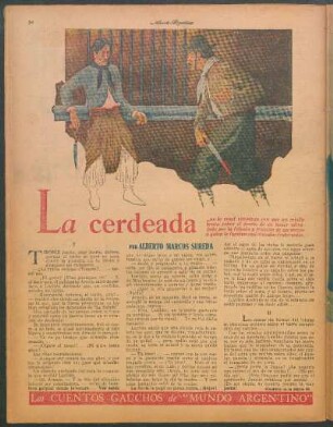 La cerdeada : Las cuentos gauchos de "Mundo Argentino"