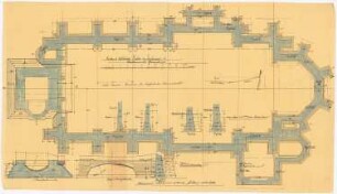 Sankt Anna, Lenhausen: Grundriss des aufgehenden Mauerwerks 1:50
