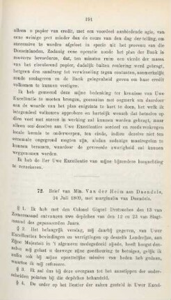 71. Brief van Min. Van der Heim aan Daendels, 24 Juli 1809