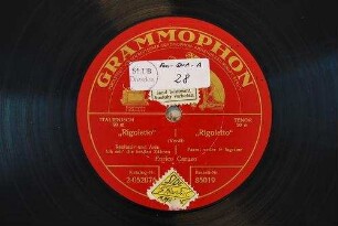 "Rigoletto" : Rezitativ und Arie: Ich seh' die heißen Zähren / (Verdi)