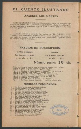 Números publicados