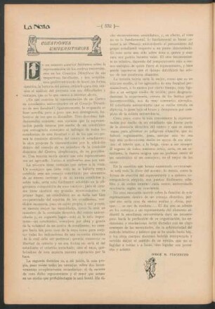Cuestiones universitarias