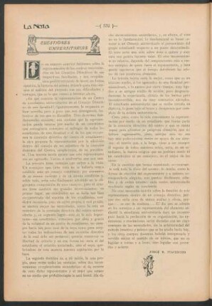 Cuestiones universitarias