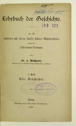 Teil 1: Alte Geschichte
